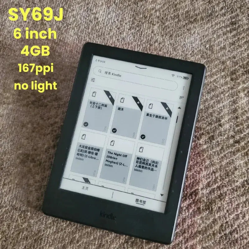 Original Kindle 6Th 8Th Ebook E Book Eink E-Ink Reader Touch Wifi Ereader No Light Better than Kobo E-Reader