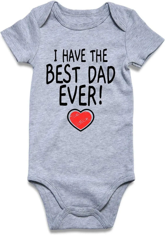 I Have the Best Daddy Ever Clothes 9-12 Months for Baby Boys Girls Featival Bodysuits Cotton Aunt Romper Outfits Palysuits Soft Skin-Friendly Jumpsuits Baby Stuff