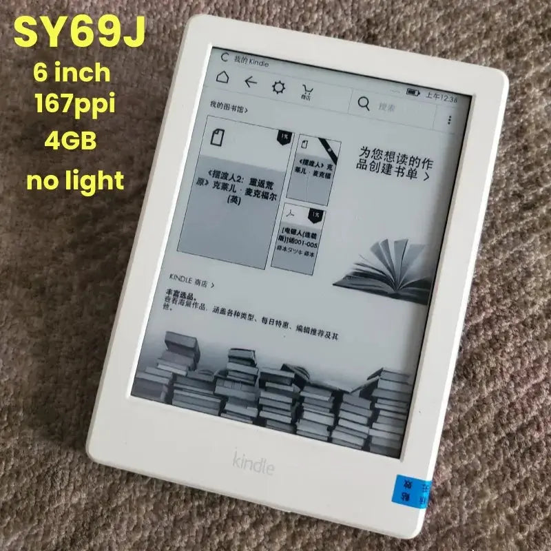 Original Kindle 6Th 8Th Ebook E Book Eink E-Ink Reader Touch Wifi Ereader No Light Better than Kobo E-Reader