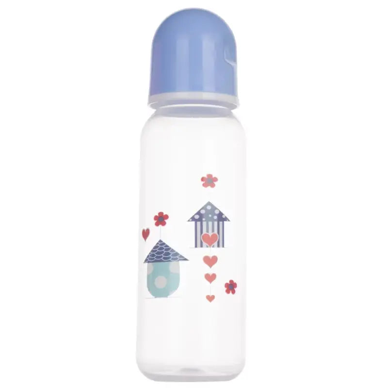Upgraded 250Ml Plastics Baby Bottle Cartoon Pattern Baby Feeding Bottle Suitable for Infant Newborn 7-Inch Height