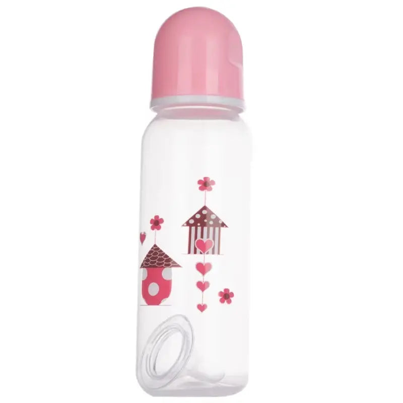 Upgraded 250Ml Plastics Baby Bottle Cartoon Pattern Baby Feeding Bottle Suitable for Infant Newborn 7-Inch Height