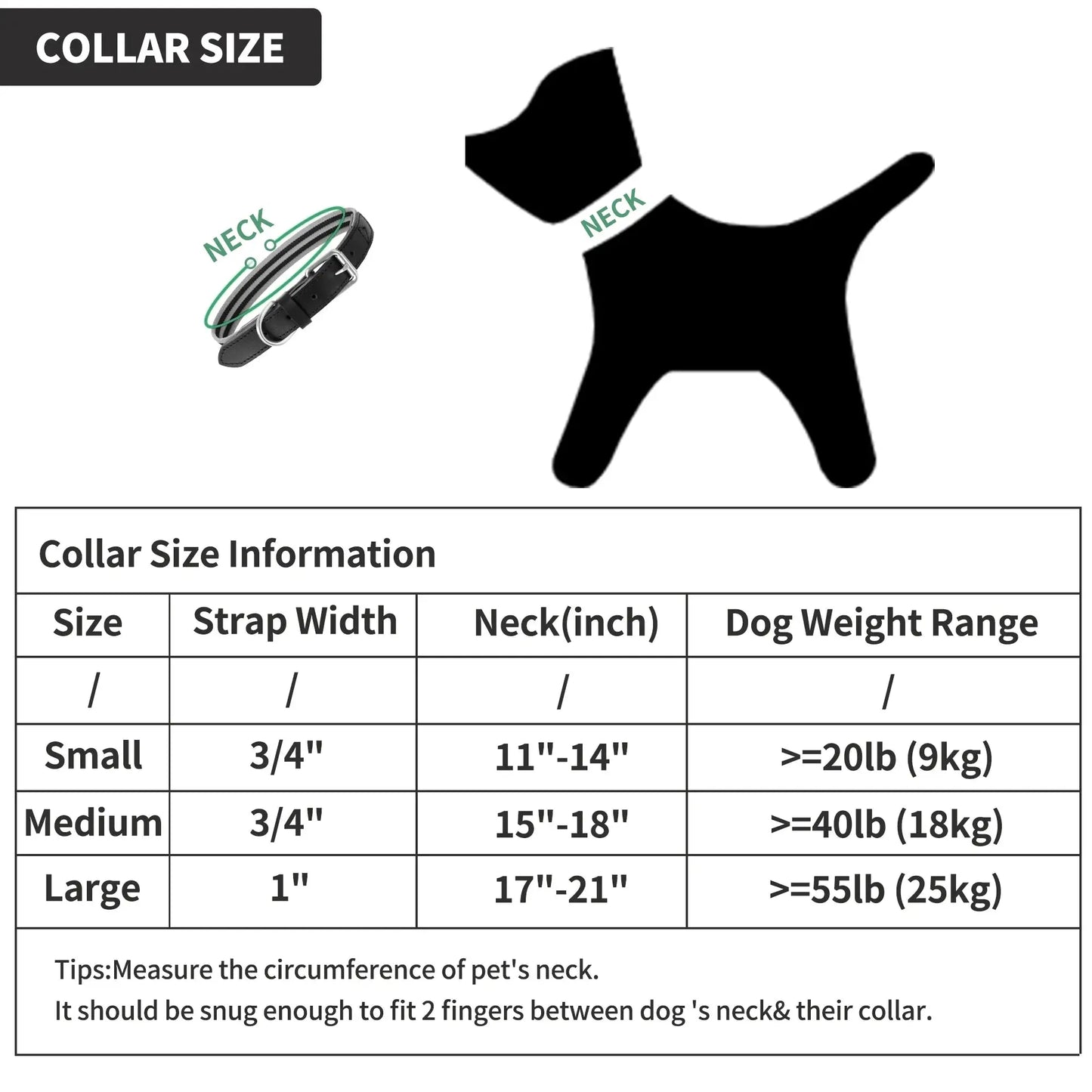 | Genuine Leather Dog Collar | Heavy Duty Canvas Dog Collars with Adjustable Rust-Proof Metal Pin Buckle | Boy Dog Collars for Small Dogs(Blue)